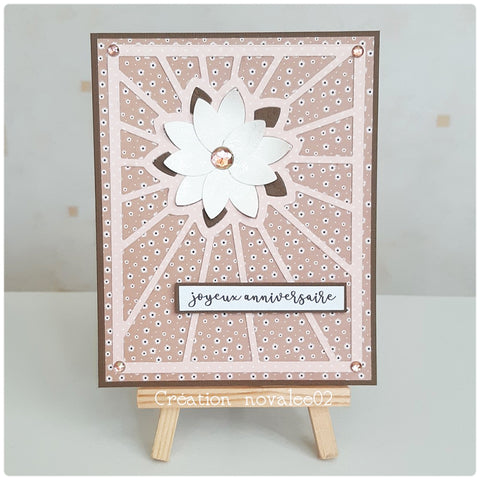 Inlovearts Flower Centered Background Board Cutting Dies