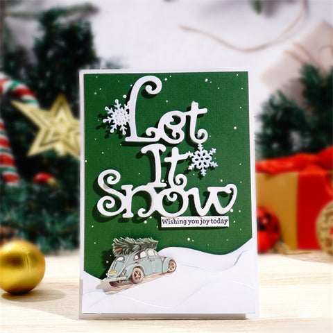 Inlovearts "Let It Snow" Word Metal Cutting Dies