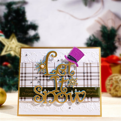 Inlovearts "Let It Snow" Word Metal Cutting Dies