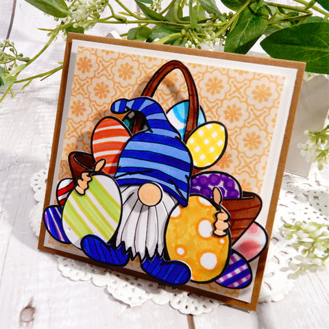 Inlovearts Gnome with Easter Eggs Cutting Dies