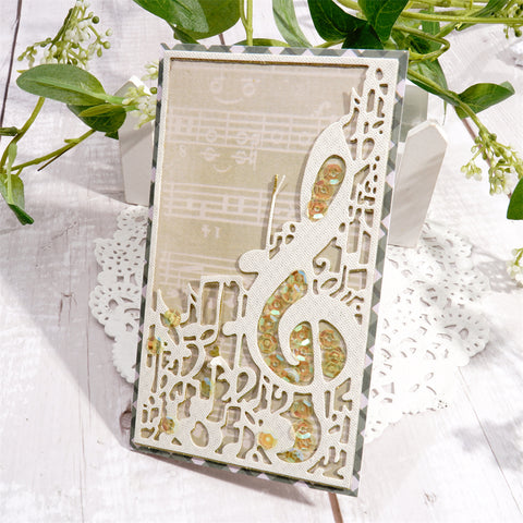 Inlovearts Music Note Frame Cutting Dies