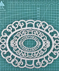 Large Size Oval Lace Frame Cutting Dies - Inlovearts