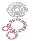 Large Size Oval Lace Frame Cutting Dies - Inlovearts
