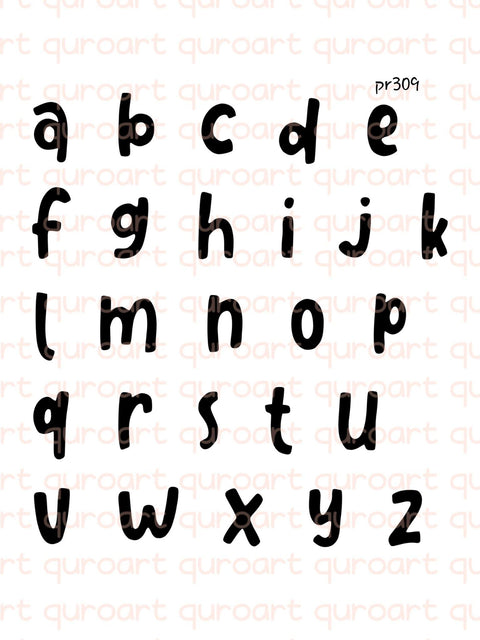 Inloveartshop English Letters Alphabet Cutting Dies