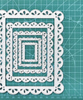 Wave Rectangle Nesting Frame Dies - Inlovearts