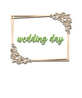 Wedding Day Frame Decor Dies - Inlovearts