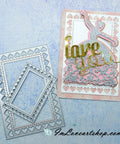 Hollow Heart Border Stackable Dies - Inlovearts
