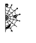Skull&Spider Web Decor Dies - Inlovearts