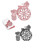 Floral Bicycle Dies - Inlovearts