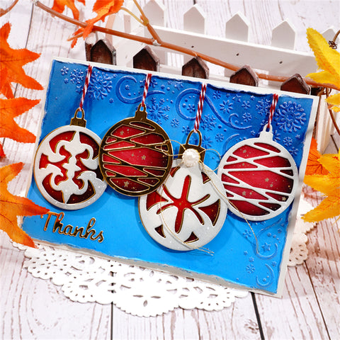 Inlovearts Christmas Ornament Metal Cutting Dies