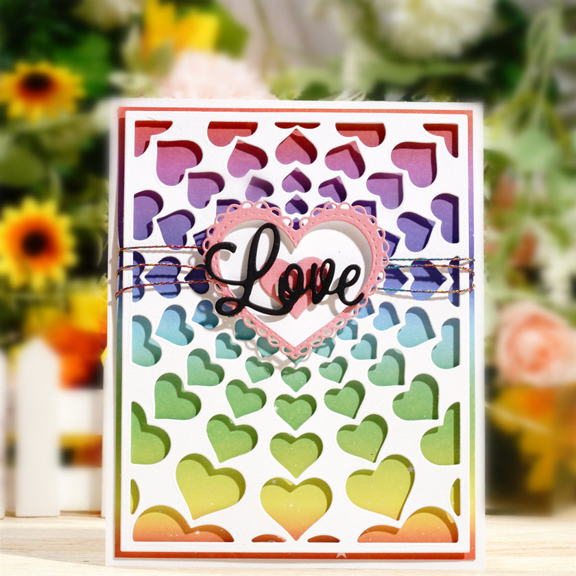 Little Hollow Hearts Background Die Little Hollow Hearts Background Die