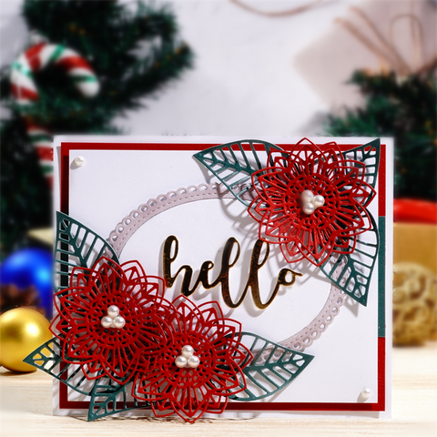 Inlovearts 3D Christmas Flower Cutting Dies