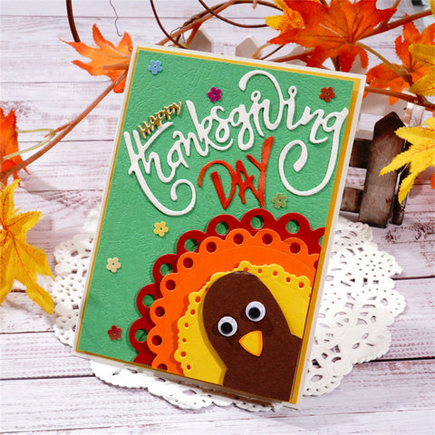 Inlovearts "Thanksgiving Day" Word Metal Cutting Dies