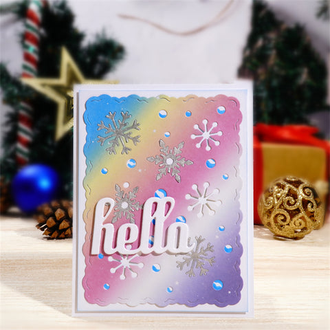 Inloveartshop Different Shapes of Snowflakes Background Cutting Dies