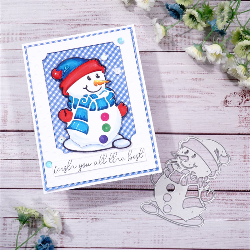 Inlovearts Snowman in New Clothes Cutting Dies