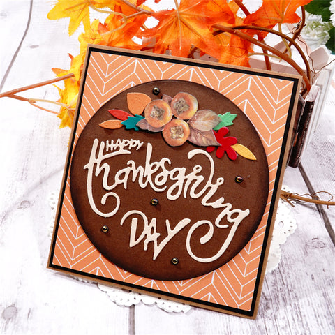 Inlovearts "Thanksgiving Day" Word Metal Cutting Dies