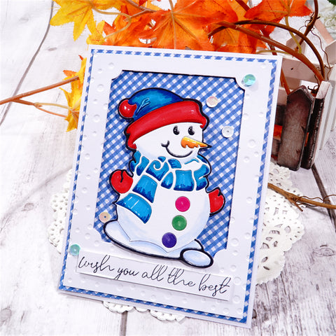 Inlovearts Snowman in New Clothes Cutting Dies