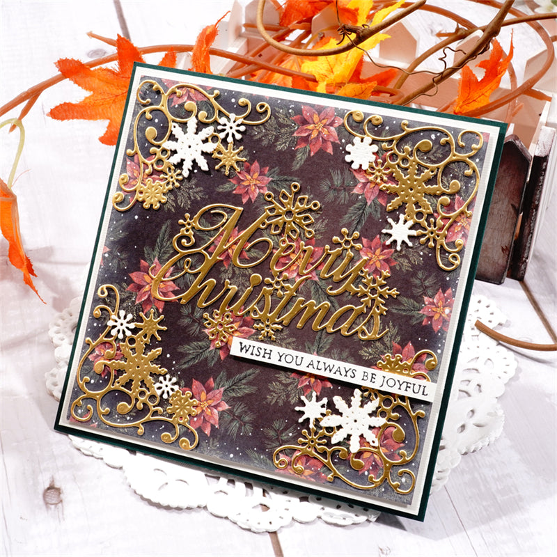 Inloveartshop Snow Decoration Corner Cutting Dies