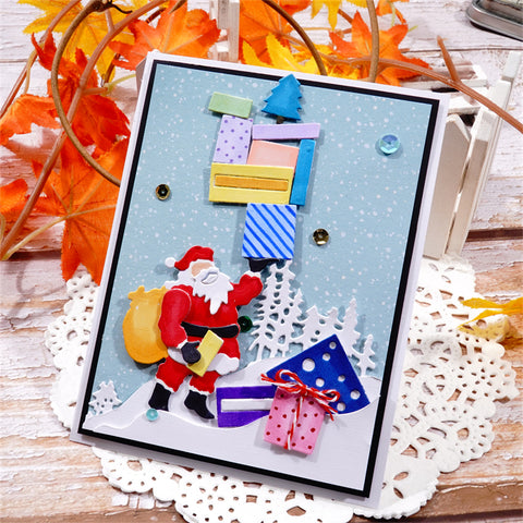 Inlovearts Santa Claus with Surprise Gift Cutting Dies