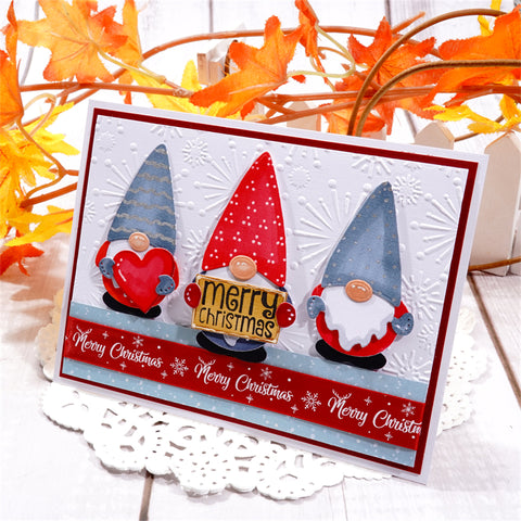 Inlovearts Lovely Christmas Gnome Metal Cutting Dies