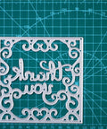 "Thank You" Hollow Background Board Dies - Inlovearts