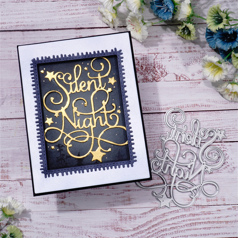 Inlovearts "Silent Night" Word Metal Cutting Dies