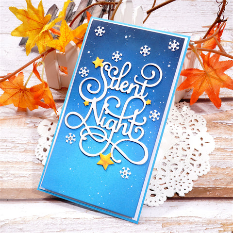 Inlovearts "Silent Night" Word Metal Cutting Dies