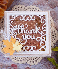 "Thank You" Hollow Background Board Dies - Inlovearts