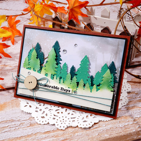 Inlovearts Forest Border Metal Cutting Dies