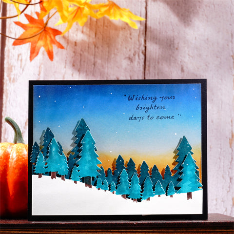 Inlovearts Forest Border Metal Cutting Dies