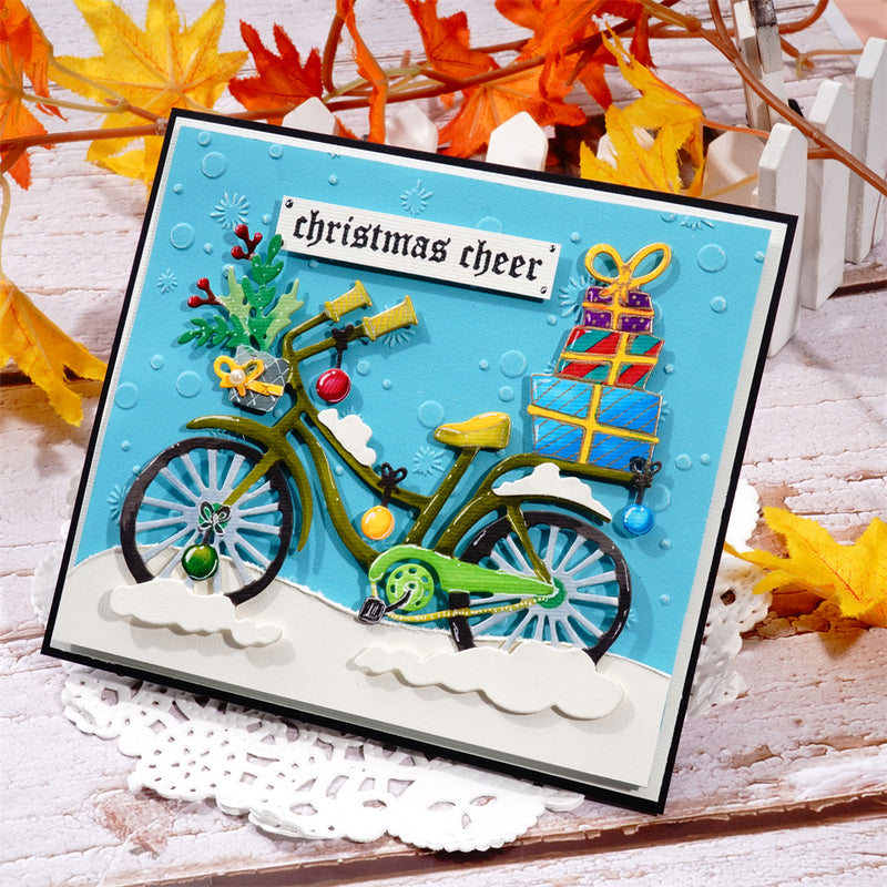 Inlovearts Bicycle Full of Gifts Metal Cutting Dies