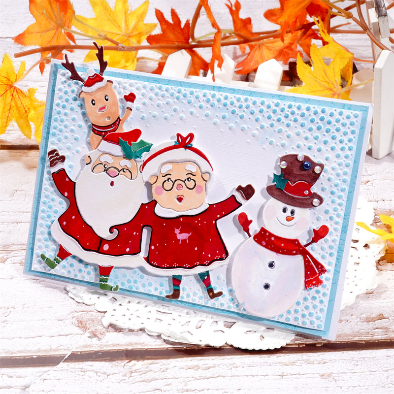 Inlovearts Christmas Family Metal Cutting Dies