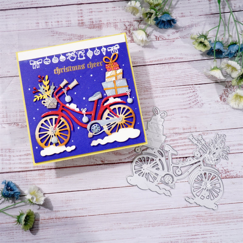 Inlovearts Bicycle Full of Gifts Metal Cutting Dies