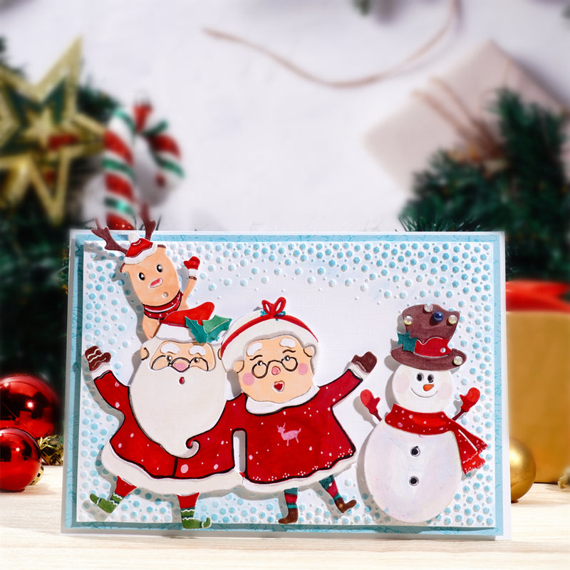 Inlovearts Christmas Family Metal Cutting Dies