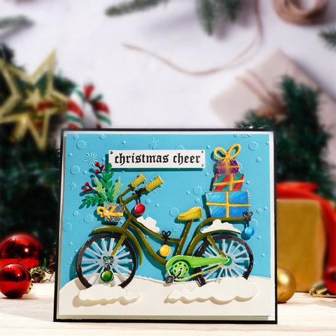 Inlovearts Bicycle Full of Gifts Metal Cutting Dies