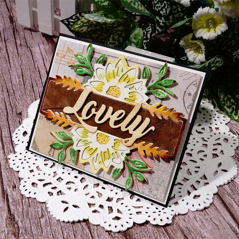 Inlovearts Symmetrical Blooming Flower Border Cutting Dies