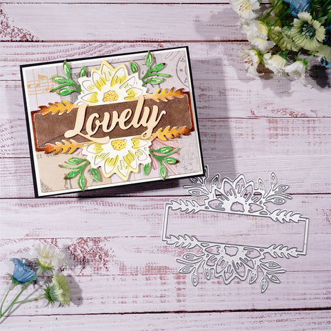 Inlovearts Symmetrical Blooming Flower Border Cutting Dies