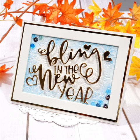 Inlovearts "Bling in the New Year" Word Cutting Dies