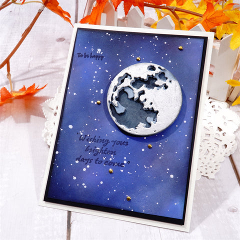 Inlovearts Cascading Moon Landscape Cutting Dies