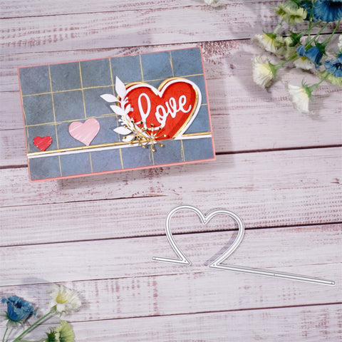 Inlovearts Beating Heart Border Cutting Dies
