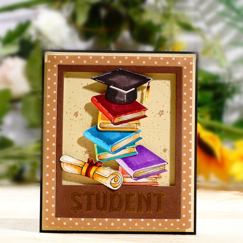 Inlovearts Bachelor's Cap and Certificate Cutting Dies