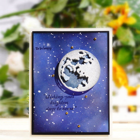Inlovearts Cascading Moon Landscape Cutting Dies