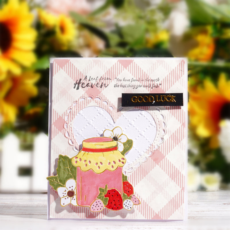 Inlovearts Strawberry Jar Metal Cutting Dies