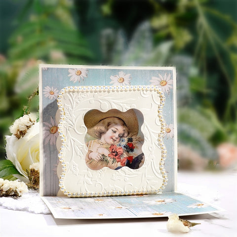 Inlovearts Foldable 3D Square Frame Cutting Dies