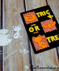 Halloween Dies - Broom and Cat - Inlovearts