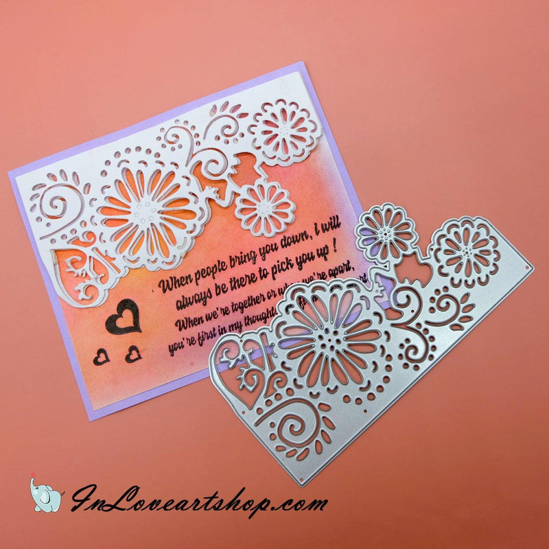 Floral Side Frame Dies - Inlovearts