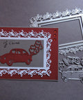 Lace Floral Frame Decor Dies - Inlovearts