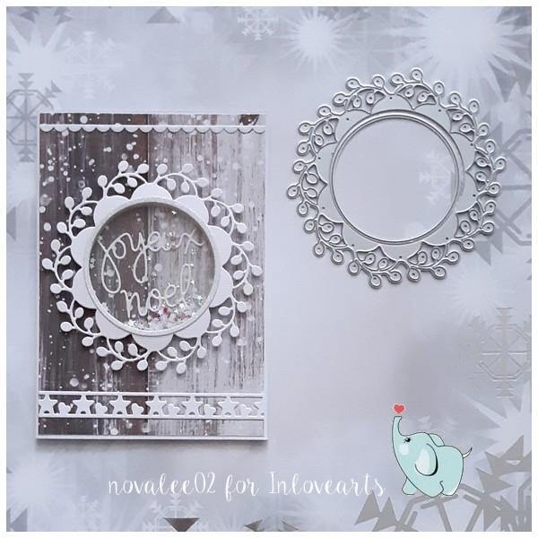 Floral Branches Lace Frame Decor Dies - Inlovearts