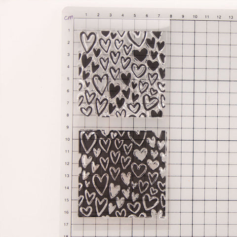 Inlovearts Hearts Clear Stamps