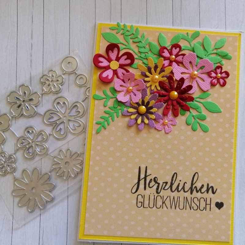 Mini Flower Blossoms Dies - Inlovearts